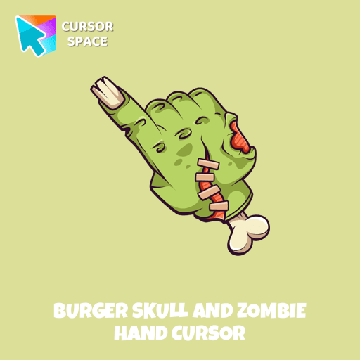 Burger Skull and Zombie Hand cursor pointer cursor
